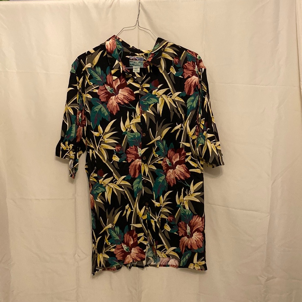 Vintage Reyn Spooner mens xxl floral button up t-shirt